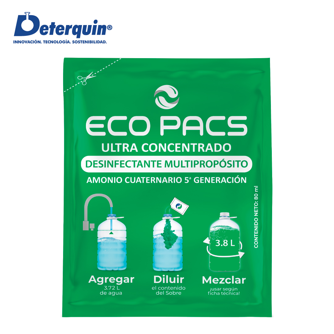 sachet Eco Pacs institucional desinfectante odour free