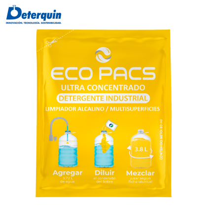 Deterquin Eco Pacs Detergente Industrial 80 ml